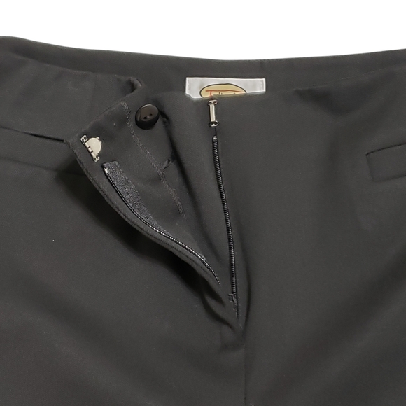 Talbots Womens Stretch Black Flat Front Career Trouser Dress Pants Sz 14 - Picture 6 of 12